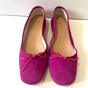 SPELTA Milano NICOLE Handmade Suede Fushia Ballet Flats/Opera Shoes 41/9.5